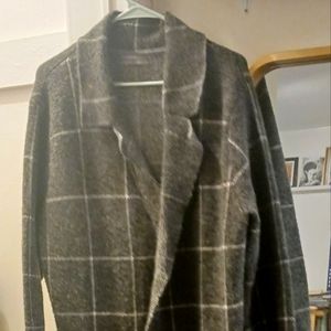 Wool anthropologie trench oversized